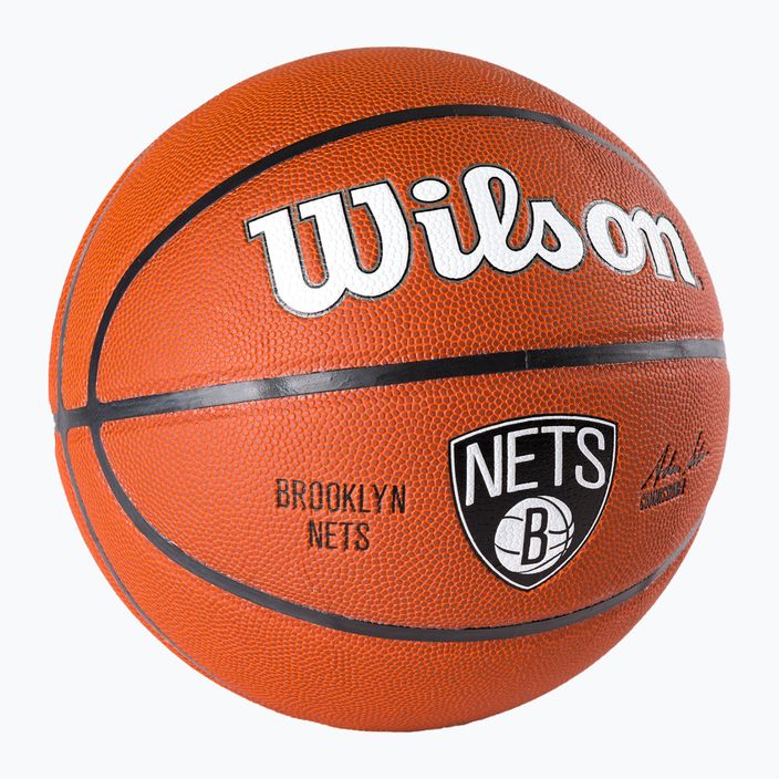 Wilson NBA Team Alliance Brooklyn Nets hnedá basketbalová lopta WTB3100XBBRO veľkosť 7 2