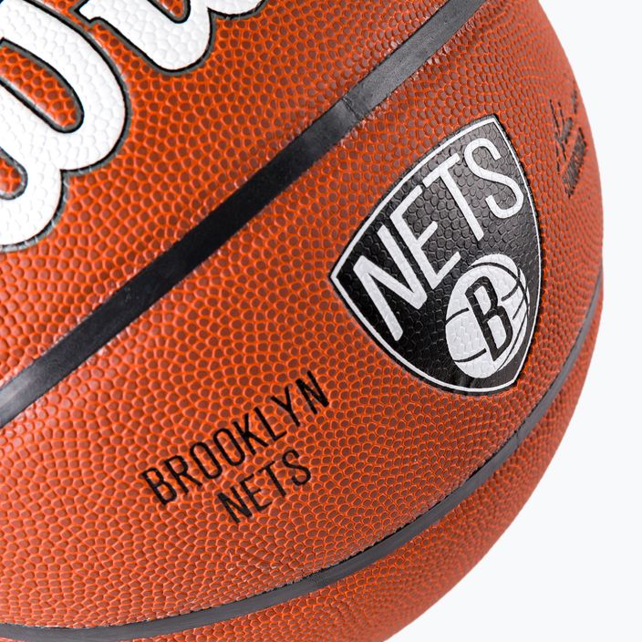 Wilson NBA Team Alliance Brooklyn Nets hnedá basketbalová lopta WTB3100XBBRO veľkosť 7 3