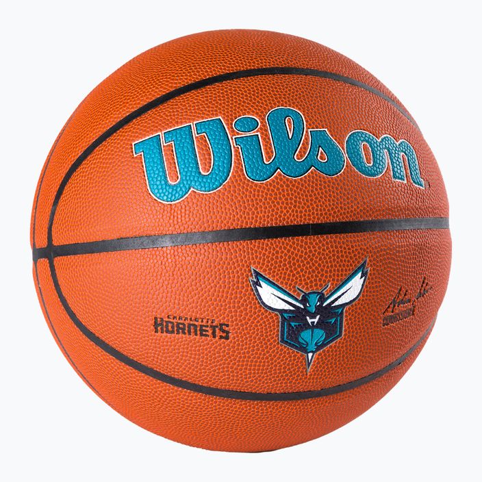Wilson NBA Team Alliance Charlotte Hornets hnedá basketbalová lopta WTB3100XBCHA veľkosť 7