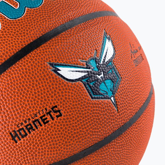 Wilson NBA Team Alliance Charlotte Hornets hnedá basketbalová lopta WTB3100XBCHA veľkosť 7 3