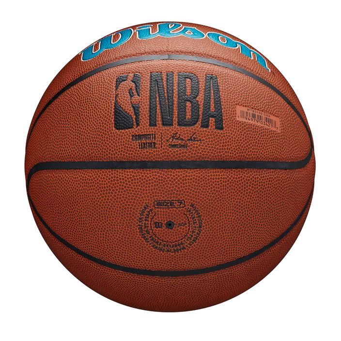 Wilson NBA Team Alliance Charlotte Hornets hnedá basketbalová lopta WTB3100XBCHA veľkosť 7 4