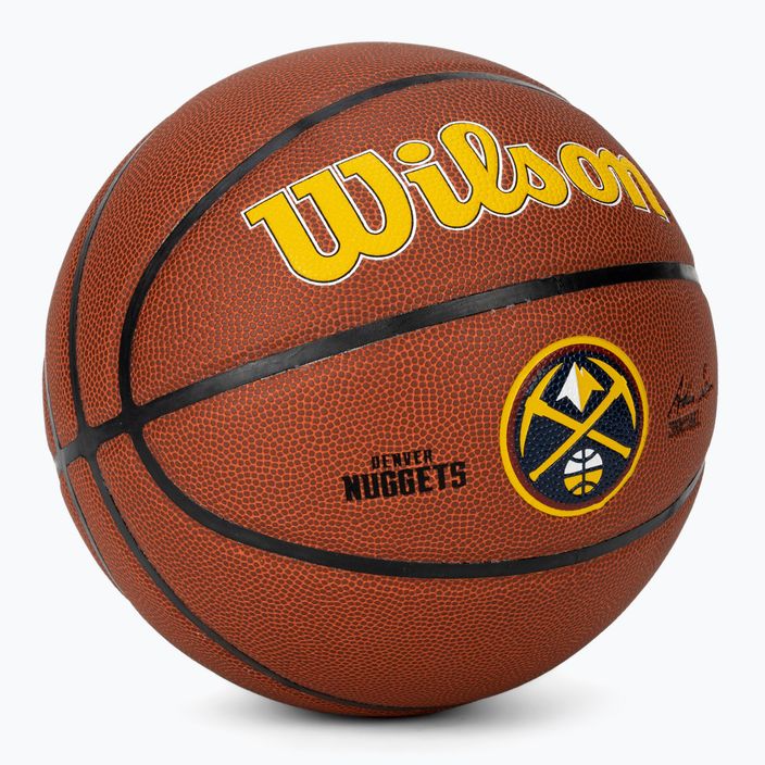Wilson NBA Team Alliance Denver Nuggets hnedá basketbalová lopta WTB3100XBDEN veľkosť 7 2