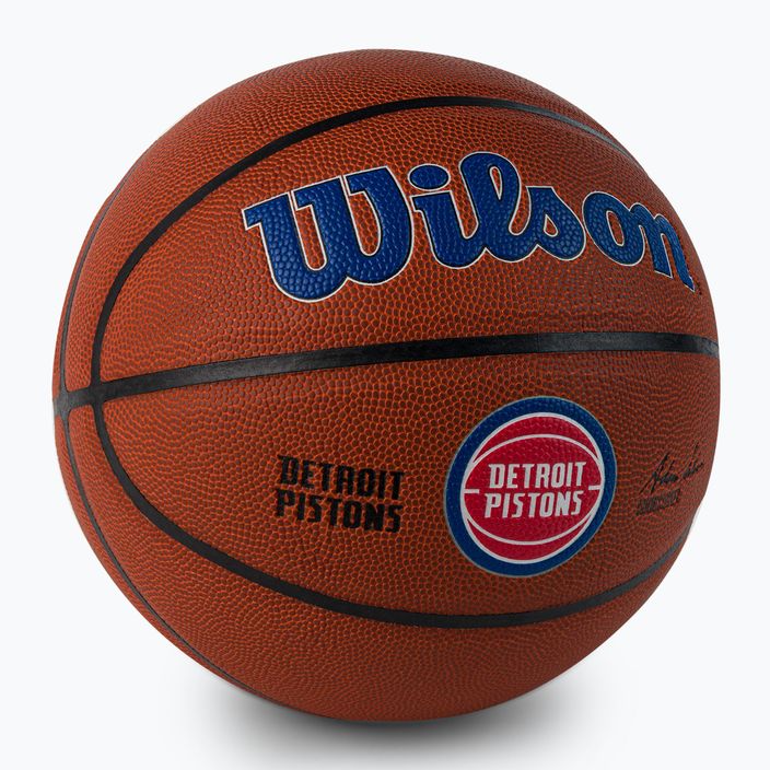 Wilson NBA Team Alliance Detroit Pistons hnedá basketbalová lopta WTB3100XBDET veľkosť 7 2