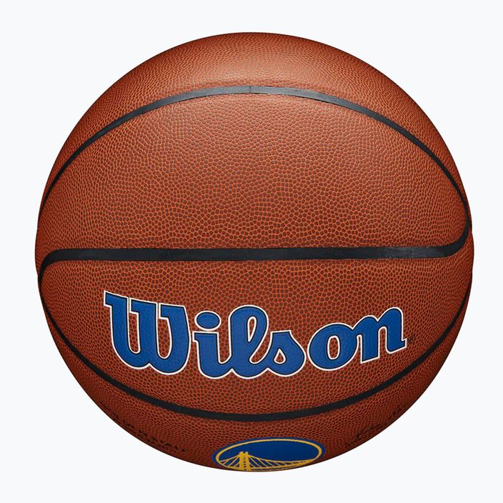 Wilson NBA Team Alliance Golden State Warriors basketbalová lopta hnedá WTB3100XBGOL 3