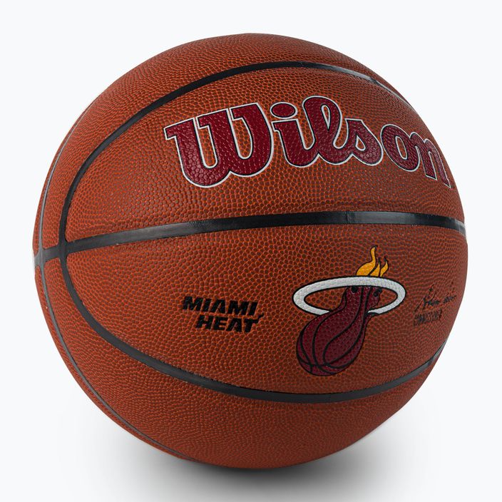 Wilson NBA Team Alliance Miami Heat basketbalová hnedá WTB3100XBMIA veľkosť 7 2