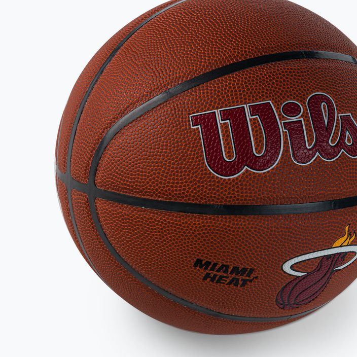 Wilson NBA Team Alliance Miami Heat basketbalová hnedá WTB3100XBMIA veľkosť 7 3