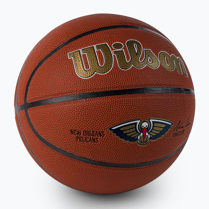 Wilson NBA Team Alliance New Orleans Pelicans hnedá basketbalová lopta WTB3100XBBNO veľkosť 7 2