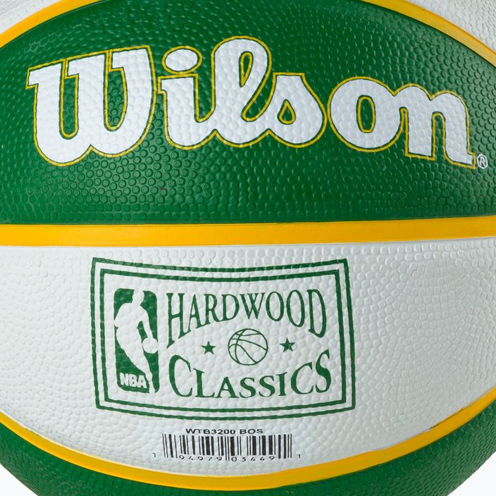 Wilson NBA Team Retro Mini Boston Celtics basketbal zelená WTB3200XBBOS veľkosť 3 3