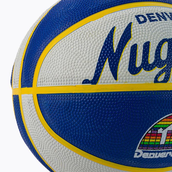 Wilson NBA Team Retro Mini Denver Nuggets basketbal modrý WTB3200XBDEN veľkosť 3 3