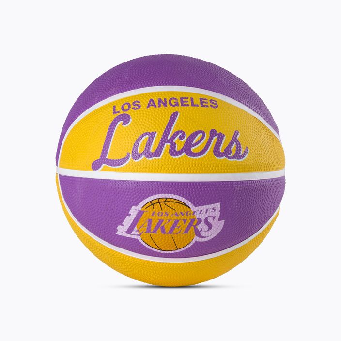 Wilson NBA Team Retro Mini Los Angeles Lakers basketbal fialový WTB3200XBLAL veľkosť 3
