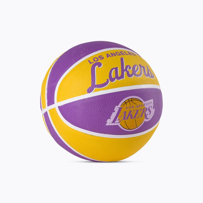 Wilson NBA Team Retro Mini Los Angeles Lakers basketbal fialový WTB3200XBLAL veľkosť 3 2