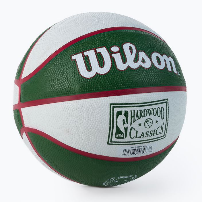 Wilson NBA Team Retro Mini Milwaukee Bucks basketbal zelená WTB3200XBMIL veľkosť 3 2