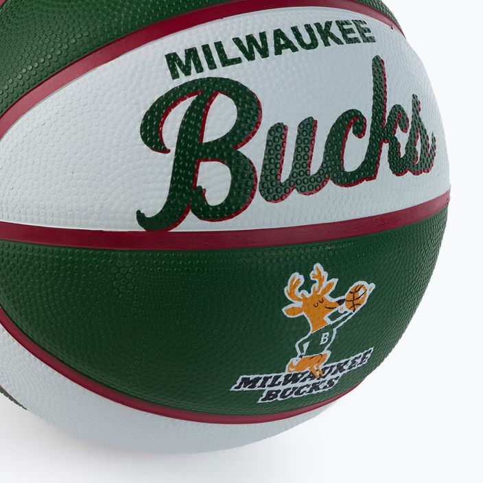 Wilson NBA Team Retro Mini Milwaukee Bucks basketbal zelená WTB3200XBMIL veľkosť 3 3