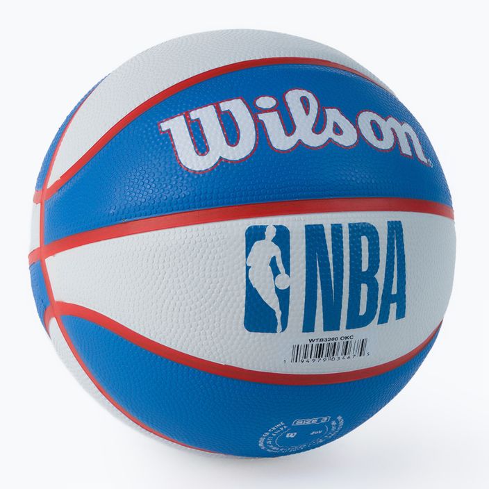 Wilson NBA Team Retro Mini Oklahoma City Thunder basketbal modrý WTB3200XBOKC veľkosť 3 2