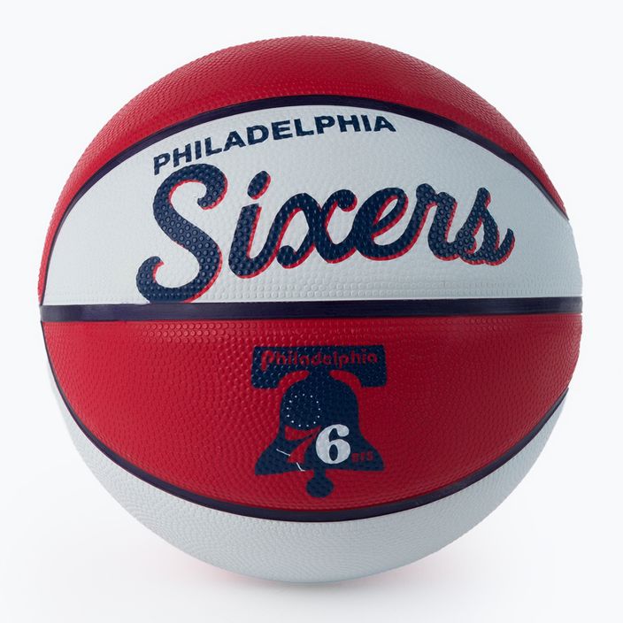 Wilson NBA Team Retro Mini Philadelphia 76ers basketbal červená WTB3200XBPHI veľkosť 3