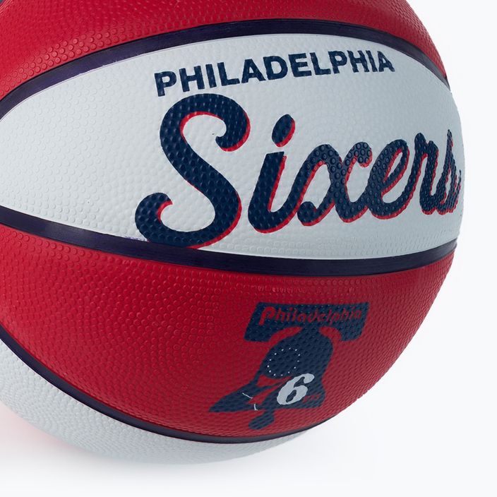 Wilson NBA Team Retro Mini Philadelphia 76ers basketbal červená WTB3200XBPHI veľkosť 3 3