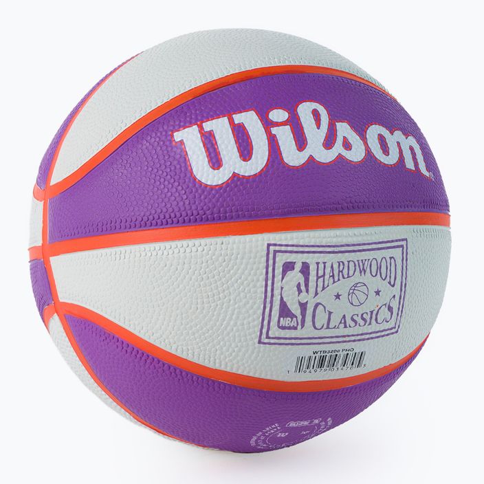 Wilson NBA Team Retro Mini Phoenix Suns fialová basketbalová lopta WTB3200XBPHO veľkosť 3 2