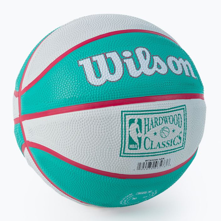 Wilson NBA Team Retro Mini San Antonio Spurs basketbal šedá WTB3200XBSAN veľkosť 3 2