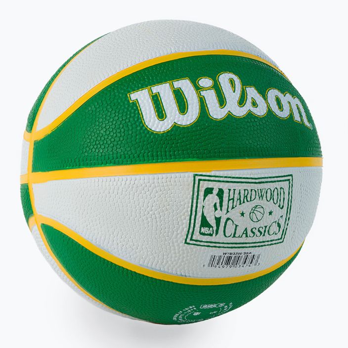 Wilson NBA Team Retro Mini Seattle SuperSonics basketball green WTB3200XBSEA veľkosť 3 2