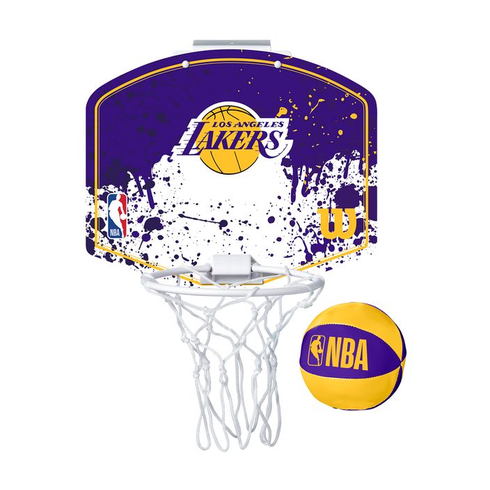 Basketbalový set Wilson NBA Team Mini Hoop Los Angeles Lakers 2
