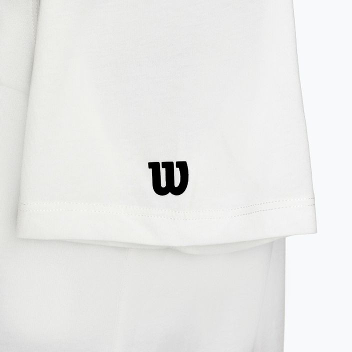 Pánske svetlé biele tenisové tričko Wilson Team Graphic 4