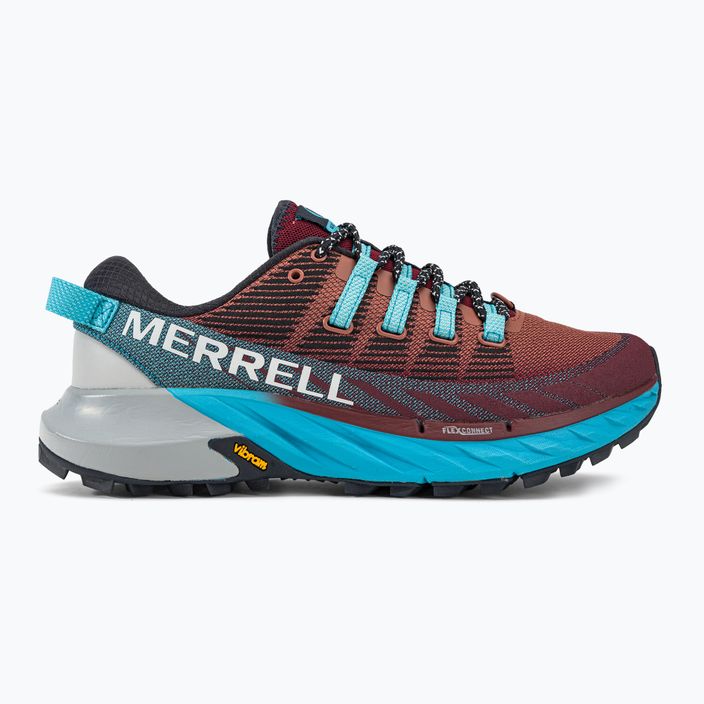 Merrell Agility Peak 4 dámska bežecká obuv burgundy-blue J067546 2