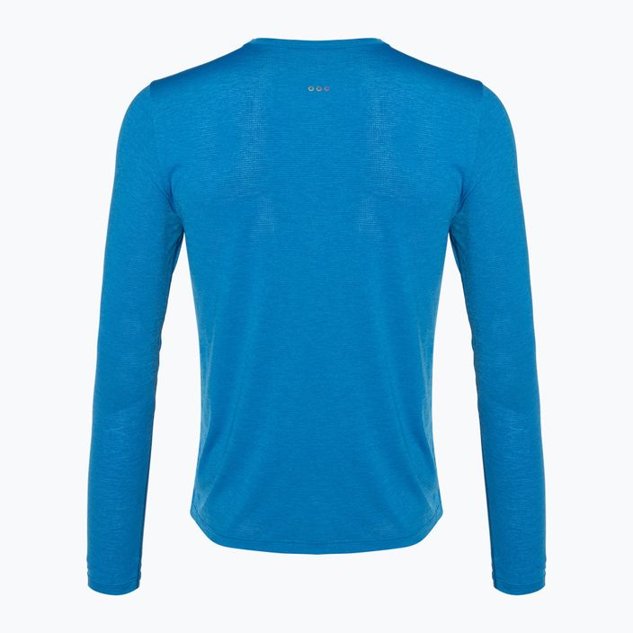 Pánske bežecké tričko s dlhým rukávom Saucony Stopwatch cobalt heather 2