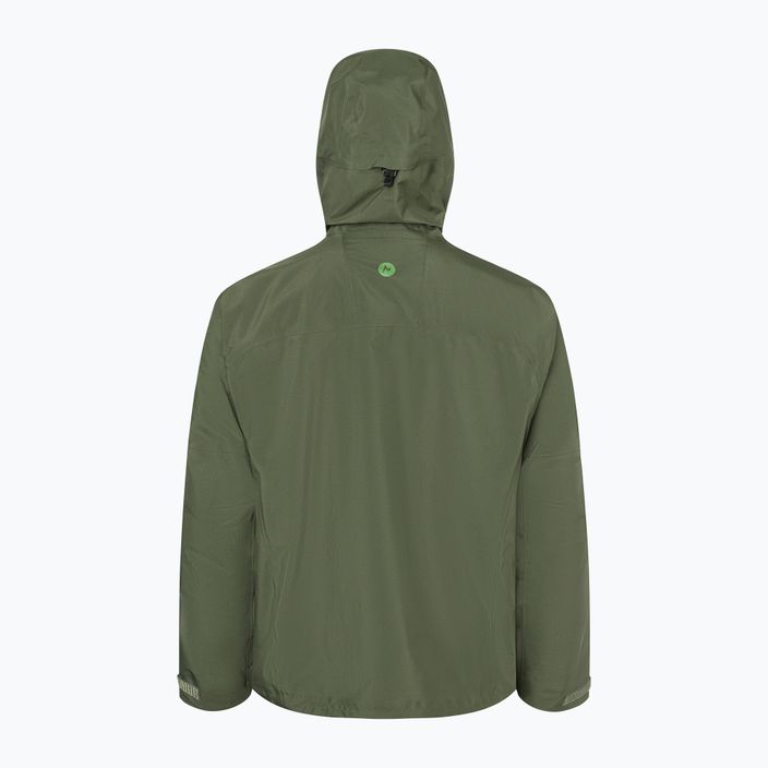 Pánska membránová bunda do dažďa Marmot Alpinist green M123484859S 2