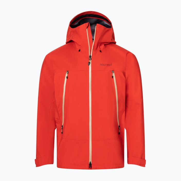 Pánska bunda do dažďa Marmot Alpinist Gore Tex červená M12348