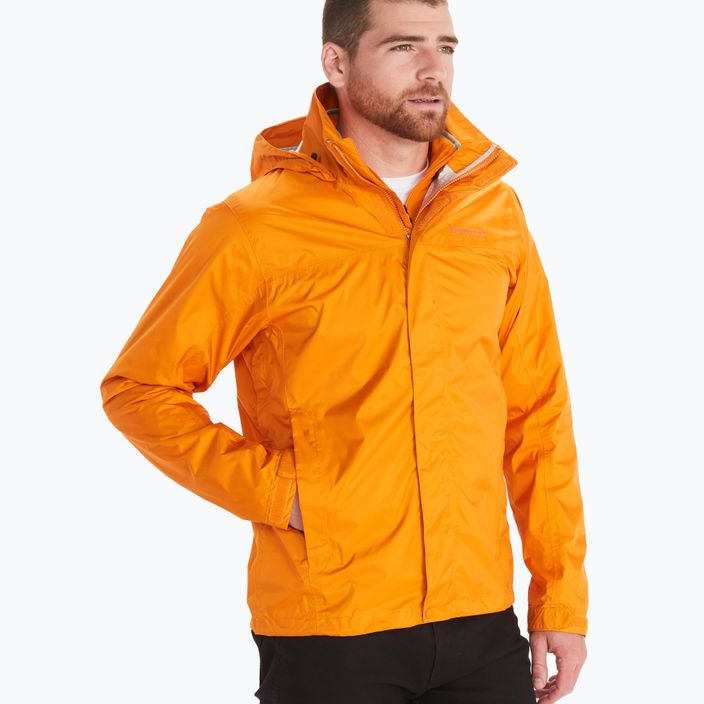 Marmot PreCip Eco pánska bunda do dažďa oranžová 41500