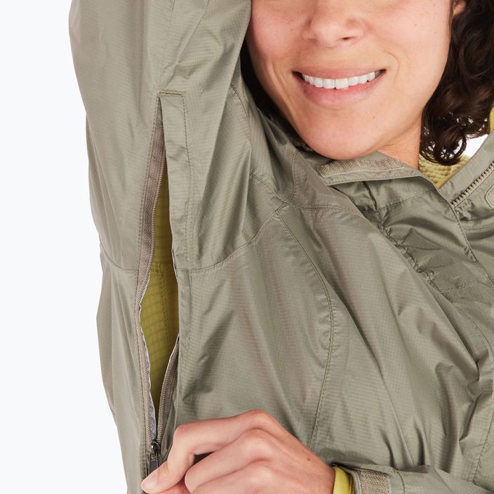Marmot PreCip Eco dámska bunda do dažďa zelená 46700 4