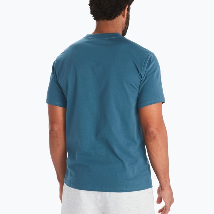 Marmot Coastall pánske trekingové tričko modré M14253-21541 2