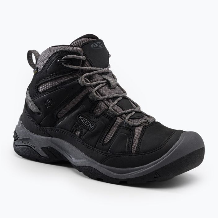 Pánske trekové topánky KEEN Circadia Mid Wp black-grey 1026768
