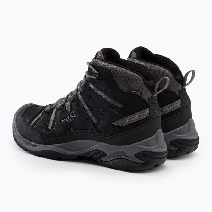 Pánske trekové topánky KEEN Circadia Mid Wp black-grey 1026768 3