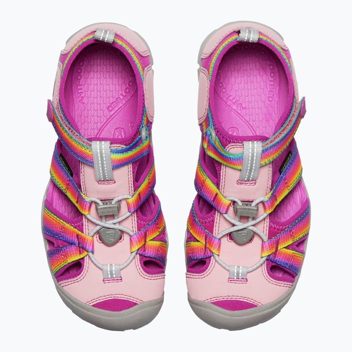 Detské trekingové sandále Keen Seacamp II CNX ružovej farby 127421 11