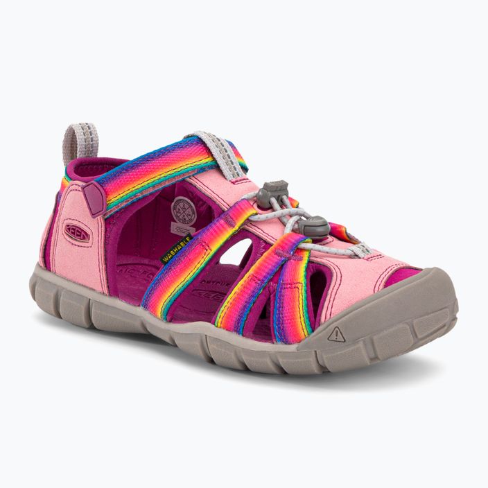 Detské trekingové sandále Keen Seacamp II CNX ružovej farby 127421