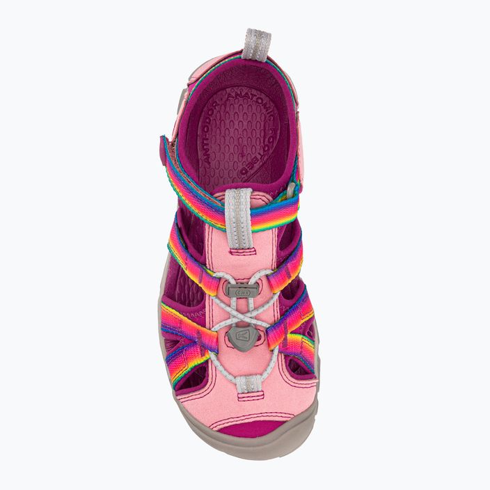 Detské trekingové sandále Keen Seacamp II CNX ružovej farby 127421 6