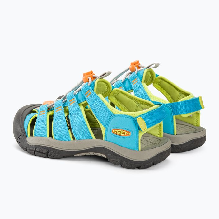 Juniorské sandále KEEN Newport Boundless blue atoll/daiquiri green 3