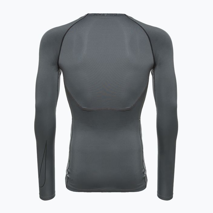 Pánske tréningové tričko s dlhým rukávom Nike Pro Dri-Fit grey 2