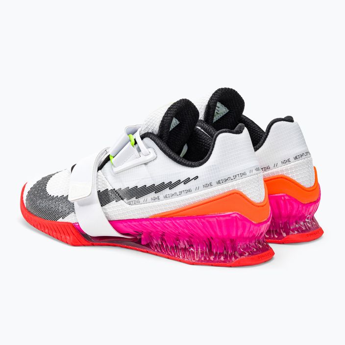Nike Romaleos 4 Olympic Colorway vzpieračské topánky biela/čierna/jasná karmínová 3