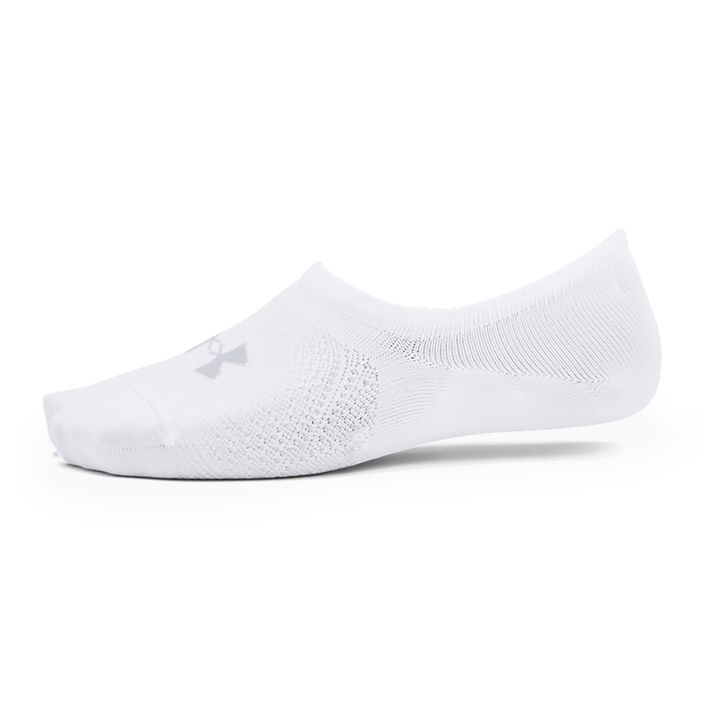 Dámske tréningové ponožky Under Armour Breathe Lite Ultra Low 3P white/white/mod gray 2