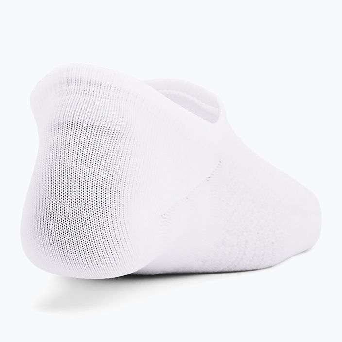 Dámske tréningové ponožky Under Armour Breathe Lite Ultra Low 3P white/white/mod gray 3