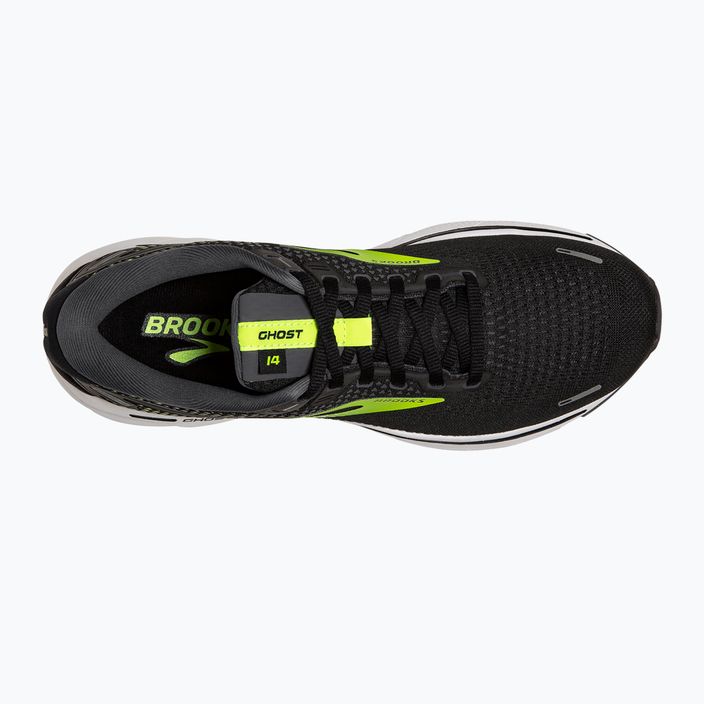 Pánska bežecká obuv Brooks Ghost 14 čierno-zelená 113691D47 12