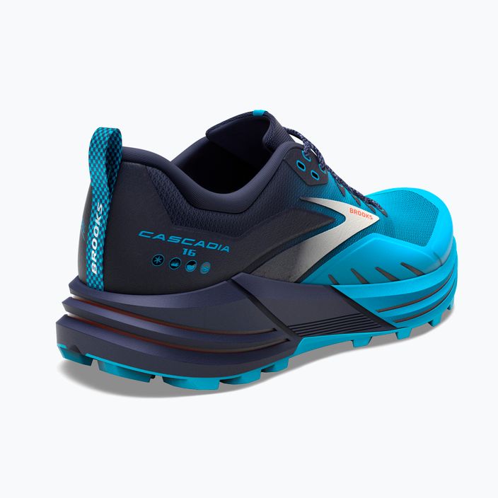 Brooks Cascadia 16 pánska bežecká obuv peacoat/atomic blue/rooibos 10
