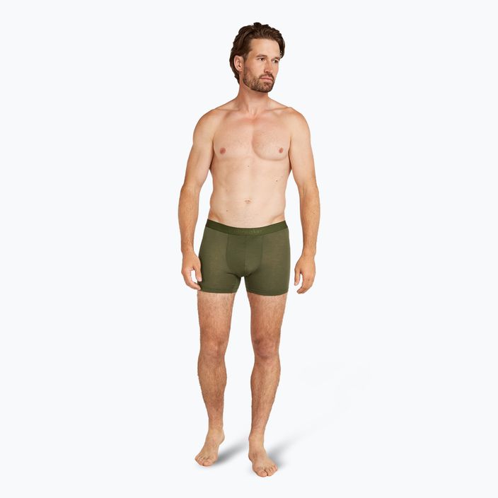 Pánske termo boxerky Icebreaker Merino 125 Cool-Lite Anatomica loden 3