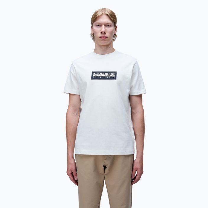 Pánske tričko Napapijri S-Box Logo white heron