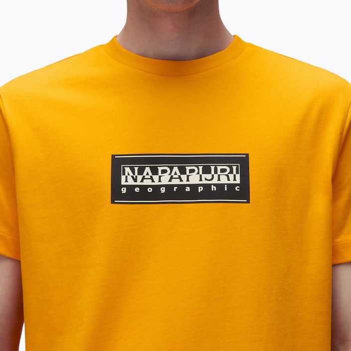 Pánske tričko Napapijri S-Box Logo orange marigold 3