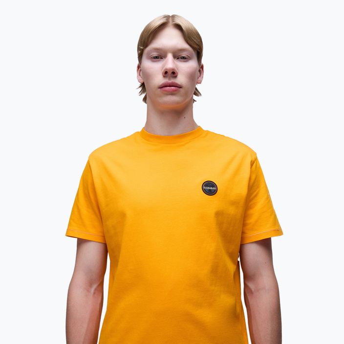 Pánske tričko Napapijri S-Badge orange marigold 4