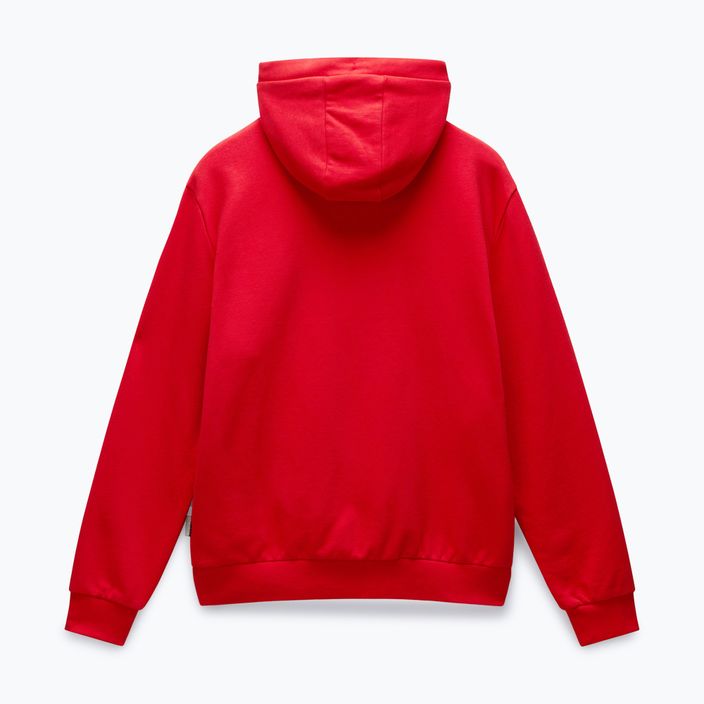 Pánska mikina Napapijri Burgee Half Zip Hooded 2.0 red goji 6