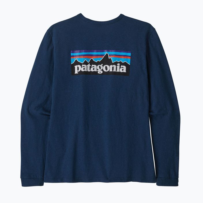Dámske trekingové tričko Patagonia P-6 Logo Responsibili-Tee LS tidepool blue 9